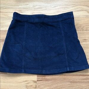 Crewcuts J. Crew navy corduroy side zip skirt, adjustable waist, girls sz 12.